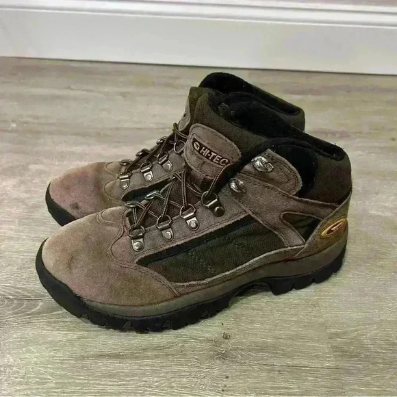 Hi-Tec Men's Size 7 M Brown Suede Nova Lite II Mid Hiking Work Outdoor Boots - Picture 2 of 7